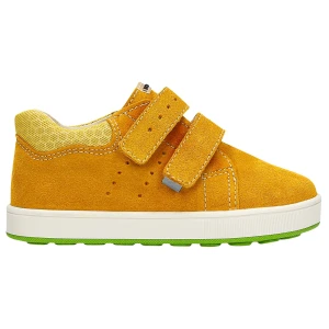 Żółte trampki na białej podeszwie z zielonym spodem 11042-07 Bartek