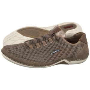 Półbuty Beżowe 07555-64 Beige (RI263-b) Rieker