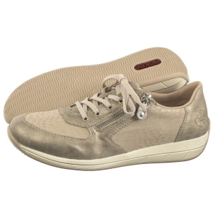 Półbuty Beżowe N1112-60 Beige (RI148-a) Rieker