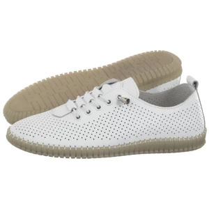 Półbuty Białe DP6140/26 WH (FO150-b) Filippo