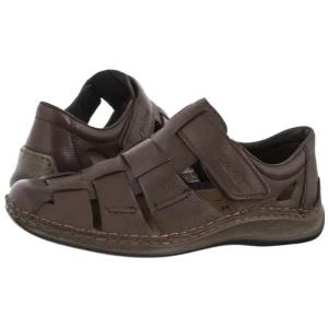 Półbuty Brązowe 05281-25 Brown (RI373-a) Rieker