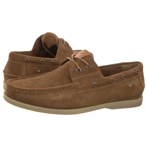 Półbuty Brązowe 10256-63 (WO294-d) Wojas