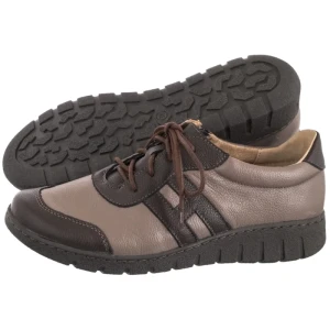 Półbuty Brązowe 459 085.63 (HE37-a) Helios