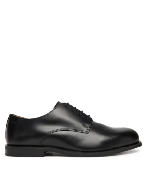 Półbuty Calvin Klein Ess Rubber Derby Lth HM0HM02056 Czarny