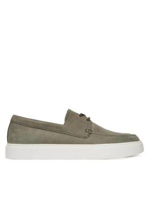 Półbuty Calvin Klein Hybrid Lace Up Boat Nu HM0HM01892 Zielony