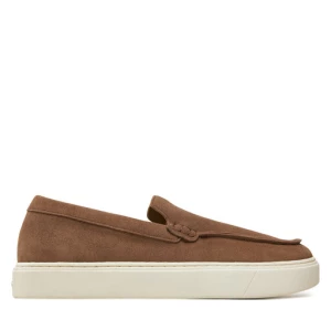 Półbuty Calvin Klein Moccasin Suede HM0HM01794 Brązowy