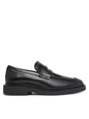 Półbuty Calvin Klein Sq Rubber Band Loafer Wax Lth HM0HM02273 Czarny
