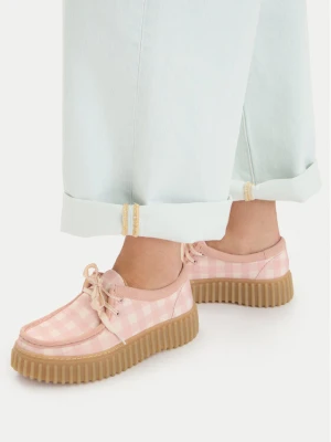 Półbuty Clarks Torhill Bee 26186298 Różowy