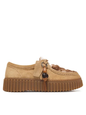 Półbuty Clarks Torhill Bee 26327766 Beżowy