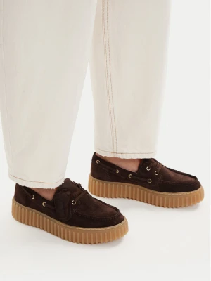 Półbuty Clarks Torhill Boat 26186647 Brązowy