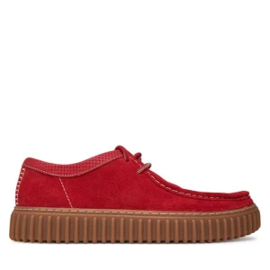 Półbuty Clarks Torhill Low 26180908 Czerwony