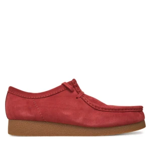 Półbuty Clarks Wallabee  26180921 Czerwony