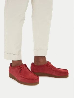 Półbuty Clarks Wallabee 26180921 Czerwony