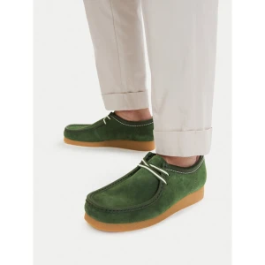 Półbuty Clarks Wallabee EVO 26186170 Zielony