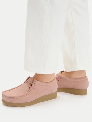 Półbuty Clarks WallabeeEVOSh 26186342 Różowy
