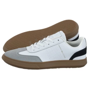 Półbuty Corporate Seasonal Cup Leather White FM0FM04491 YBS (TH781-a) Tommy Hilfiger