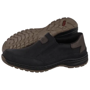 Półbuty Czarne 03365-00 Black (RI288-a) Rieker
