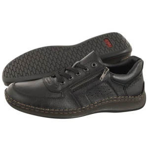 Półbuty Czarne 05228-00 Black (RI154-a) Rieker