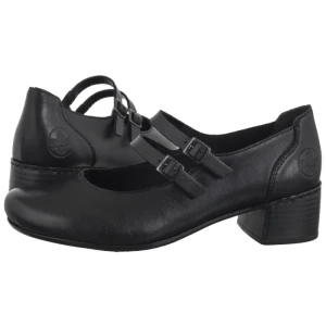 Półbuty Czarne 41651-00 Black (RI237-a) Rieker