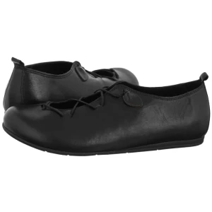 Półbuty Czarne G016LEBLOBA129 (VE864-a) Venezia
