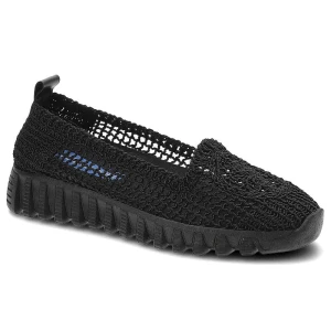 Półbuty damskie New Performance, z ażurowego materiału tekstylnego z wsuwaną konstrukcją elastycznym wykończeniem cholewki i masywną profilowaną pode Ravini