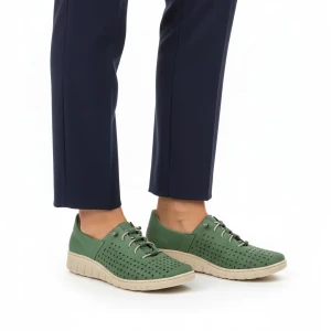 Półbuty damskie Wasak, niski fason sznurowane ażurowa cholewka miękka konstrukcja elastyczna podeszwa lekka forma wygodne dopasowanie oddychający mat