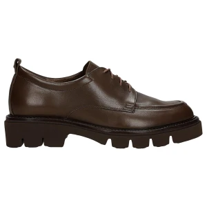 Brązowe skórzane sznurowane półbuty damskie 46362-52 Wojas