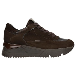 Ciemnobrązowe sneakersy damskie w czekoladowym odcieniu 46136-72 Wojas