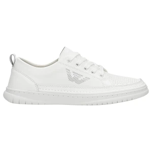 Białe letnie trampki na gumowej podeszwie 46265-59 Wojas