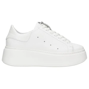 Białe trampki damskie na flatformie 46285-59 Wojas