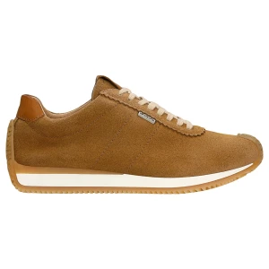 Beżowe sneakersy z dwoiny welurowej 46368-74 Wojas