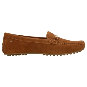 Brązowe mokasyny damskie typu car shoes 46210-62 Wojas