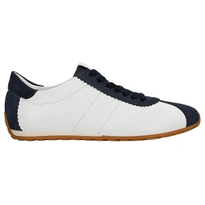 Białe sneakersy damskie z granatowymi wstawkami 46390-70 Wojas