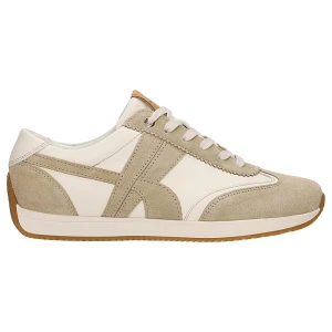 Beżowe sneakersy damskie z łączonych skór 46389-74 Wojas