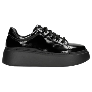 Lakierowane trampki damskie na platformie 46419-31 Wojas