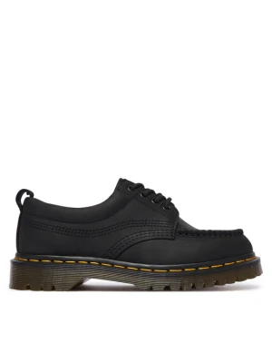 Półbuty Dr. Martens Lowell 4 Eye Crazy Horse Leather Moc DM43679001 Czarny