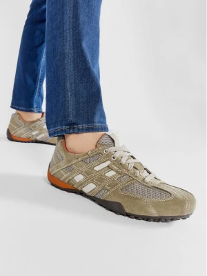 Półbuty Geox U Snake K U4207K 02214 C0845 Beżowy