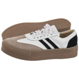 Półbuty Goran White/Black (NP25-a) Nepeke