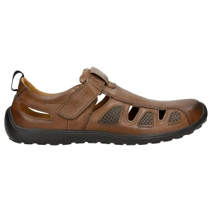 Brązowe skórzane półbuty comfort 2156-07 Wojas