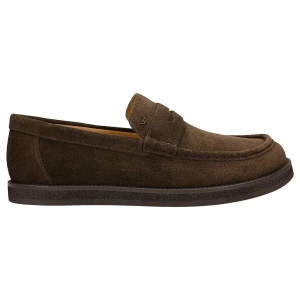 Brązowe mokasyny męskie z dwoiny 10314-62 Wojas