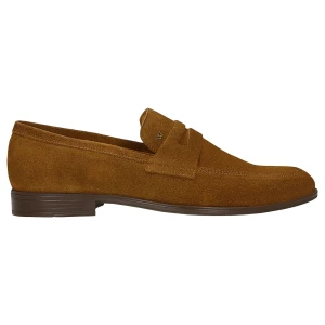 Brązowe mokasyny męskie penny loafers 10294-63 Wojas