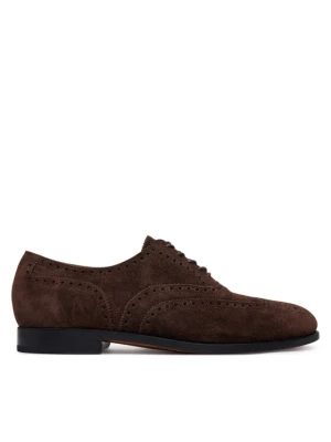 Półbuty Polo Ralph Lauren Owen Wingtip 811P15884001 Brązowy ciemny