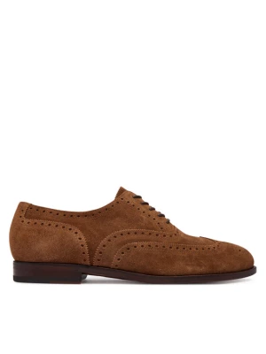 Półbuty Polo Ralph Lauren Owen Wingtip 811P15884002 Brązowy jasny