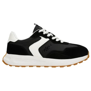 Czarno białe sneakersy relaks r 46175-11