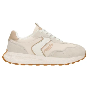 Masywne sneakersy damskie relaks w kolorze beżowo białym r 46175-14