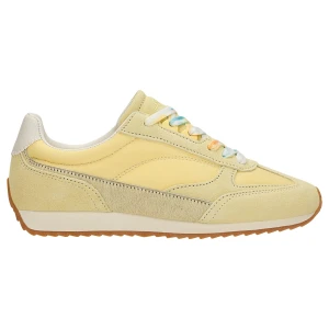Żółte sneakersy relaks z kolorowymi sznurowkami r 46187-18