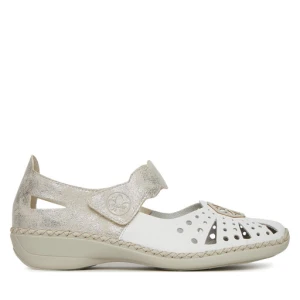 Półbuty Rieker 41368-80 Biały