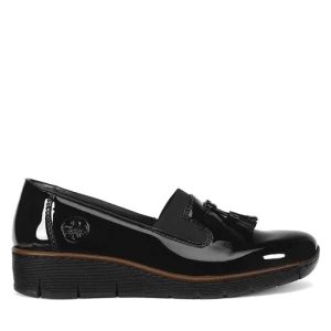 Półbuty Rieker 53751-00 Czarny