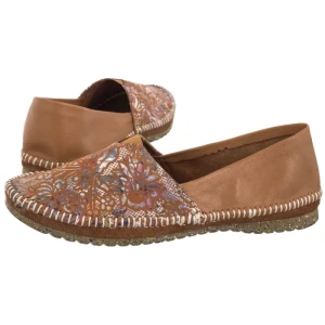 Półbuty Rude/Srebrne Kwiaty T1929-30/00-0 (MA1308-d) Maciejka