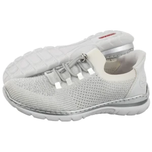 Półbuty Srebrne L3261-90 Silver/Platinum (RI382-a) Rieker